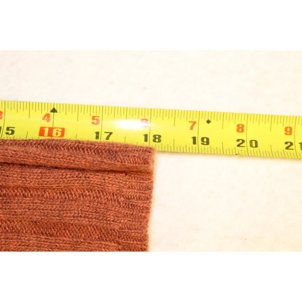 Madewell‎ Sweater Womens Rust Orange Ribbed Pullover Crew Neck Winter Outdoor